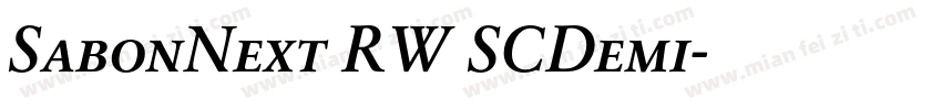 SabonNext RW SCDemi字体转换